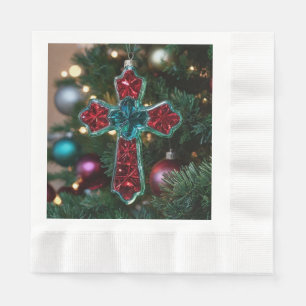 Christian Cross Christmas Napkin