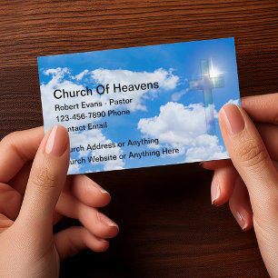 Christian Cross Church Business Cards