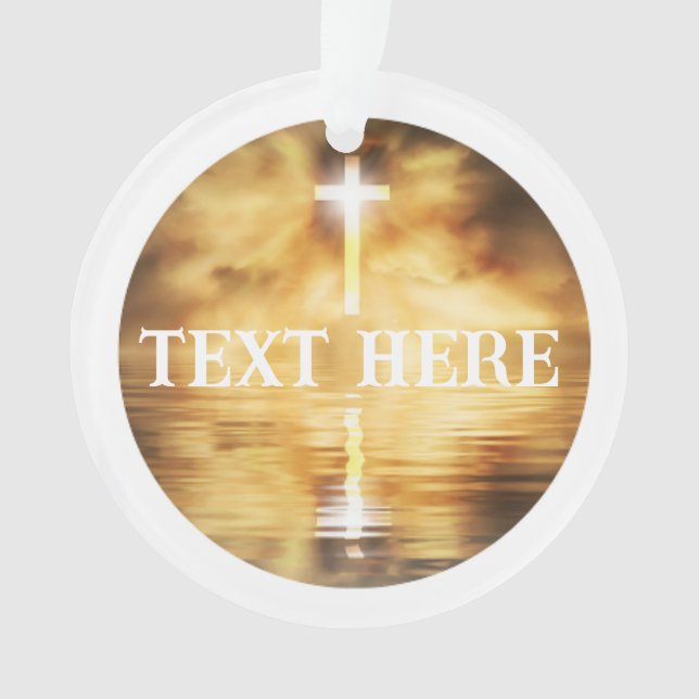 Christian Cross Classic  Ornament (Front)