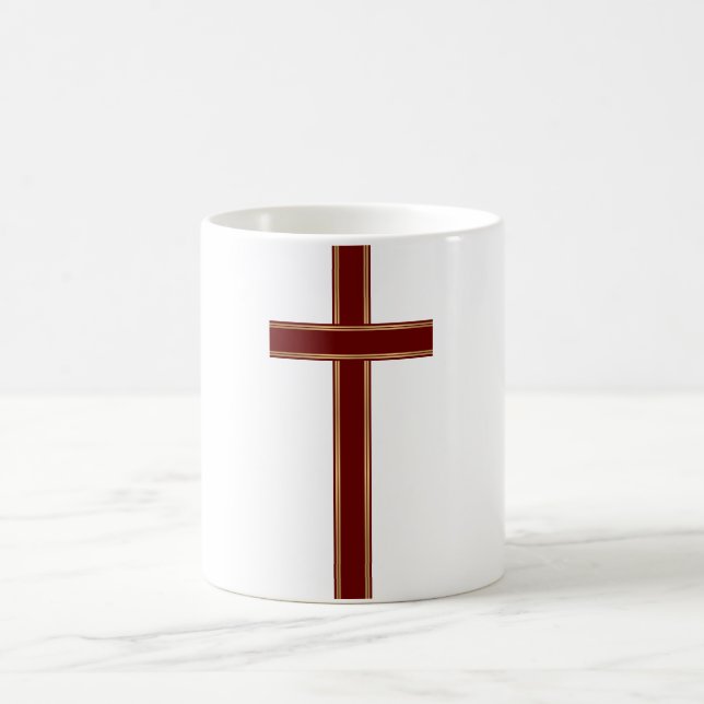 Christian cross coffee mug (Center)