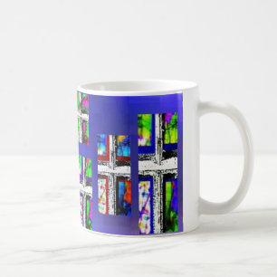 Christian Cross Collage Multi Colour by JudyMarisa Coffee Mug