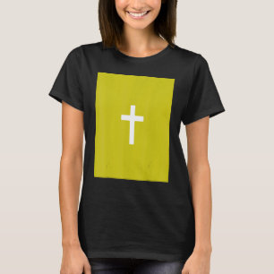 Christian Cross Crucifix Green Background Jesus Ev T-Shirt