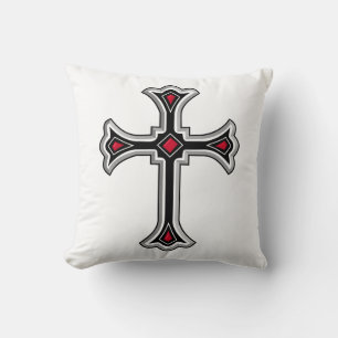 Christian cross cushion