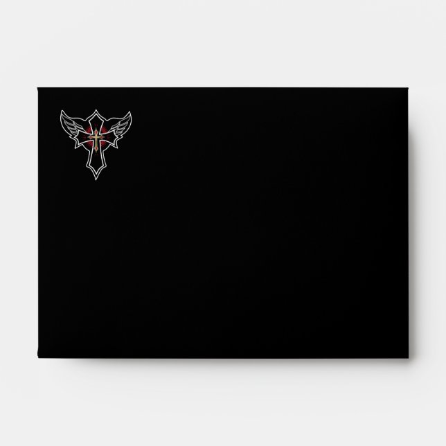 Christian cross envelope (Front)
