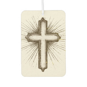 Christian Cross Faith Protection Prayer Car Air Freshener