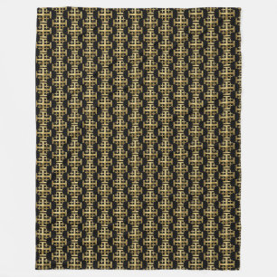Christian cross fleece blanket