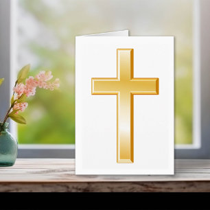 Christian Cross Greeting Card