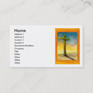 Christian Cross in Landscape Business Card
