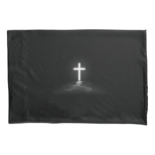 Christian Cross in the Mist Pillowcase