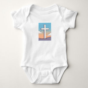 Christian Cross Inspirational Baby Bodysuit
