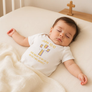Christian Cross Jesus Baby Bodysuit