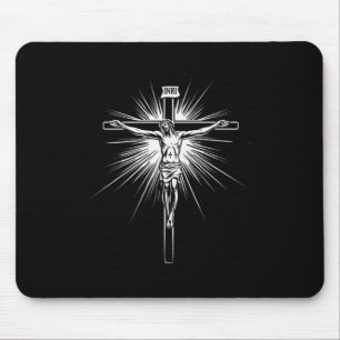 Christian Cross Jesus Christ Men Women Christians  Mouse Pad
