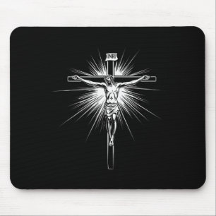 Christian Cross Jesus Christ Men Women Christians  Mouse Pad
