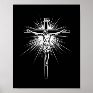 Christian Cross Jesus Christ Men Women Christians Poster