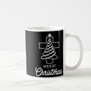 Christian Cross Jesus Merry Christmas Xmas Tree Ho Coffee Mug