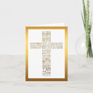 Christian Cross John 14 Sympathy Thank You 2 Card