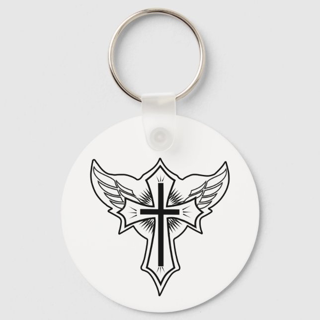 Christian cross key ring (Front)