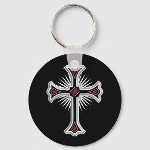 Christian cross key ring