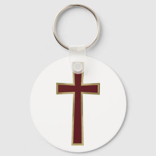 Christian cross key ring