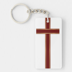 Christian cross key ring
