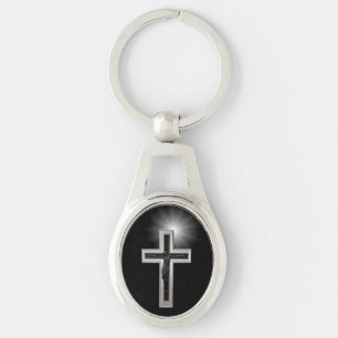 Christian cross key ring