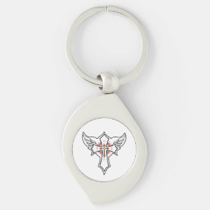 Christian cross key ring