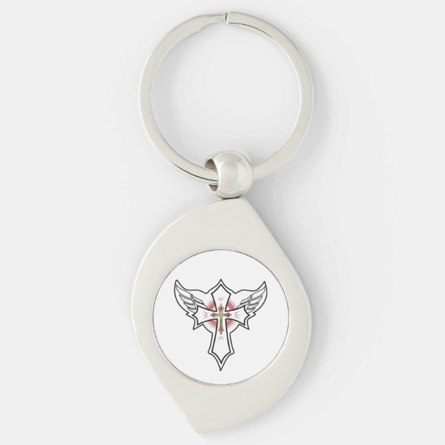 Christian cross key ring (Front)