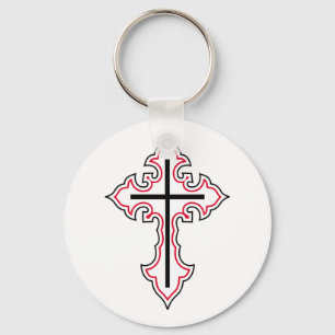 Christian cross key ring