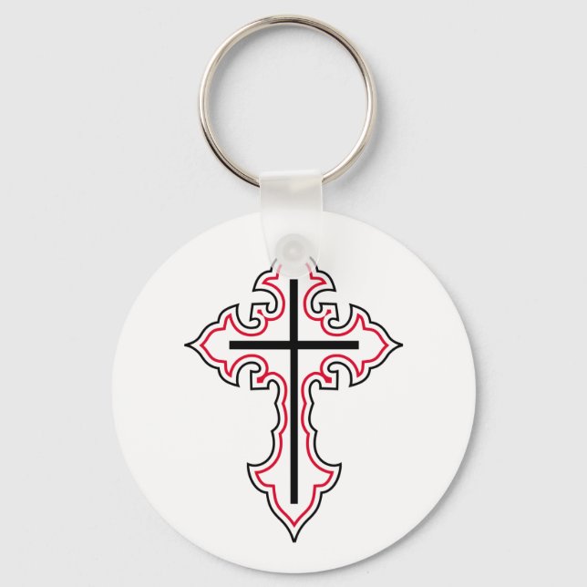 Christian cross key ring (Front)