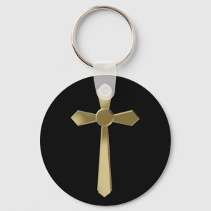 Christian cross key ring