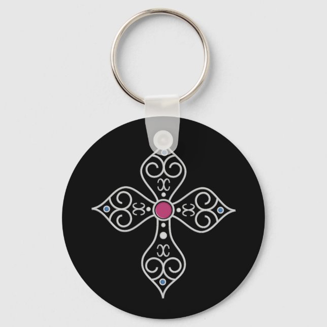 Christian cross key ring (Front)