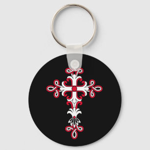 Christian cross key ring