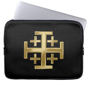 Christian cross laptop sleeve