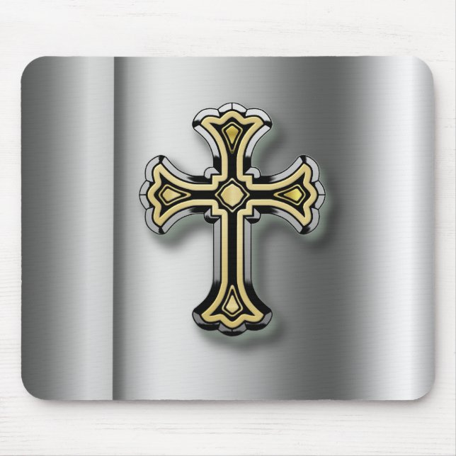 Christian Cross Mouse Pad (Front)