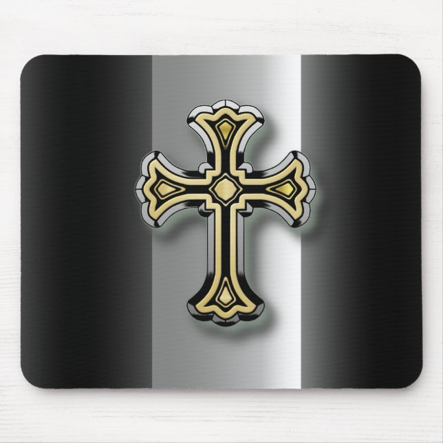 Christian Cross Mouse Pad (Front)