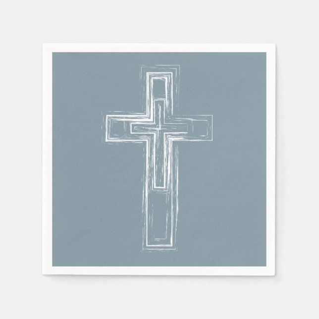 Christian cross napkin (Front)
