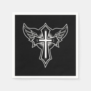 Christian cross napkin