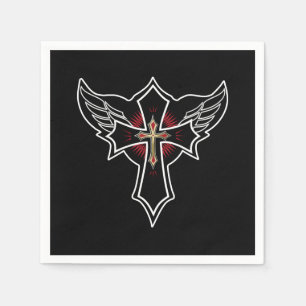 Christian cross napkin