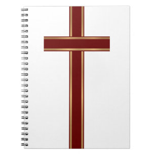 Christian cross notebook