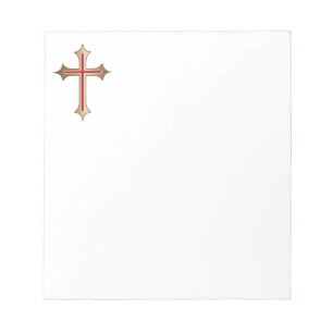 Christian cross notepad