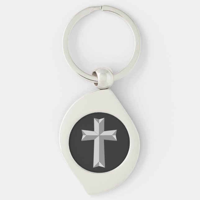 Christian cross origami key ring (Front)