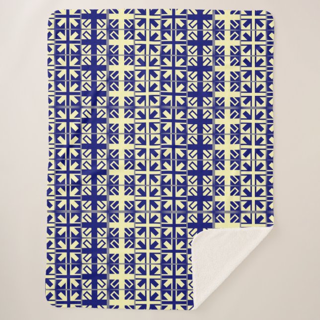 Christian Cross Pattern 2 Sherpa Blanket (Front)