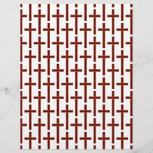 Christian cross pattern flyer