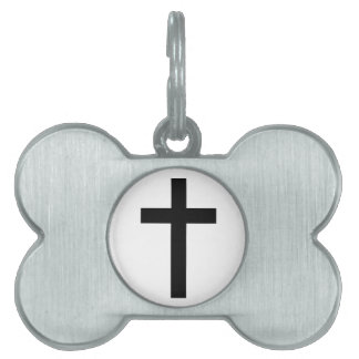 "CHRISTIAN CROSS" PET TAG