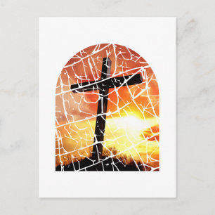 Christian Cross Postcard