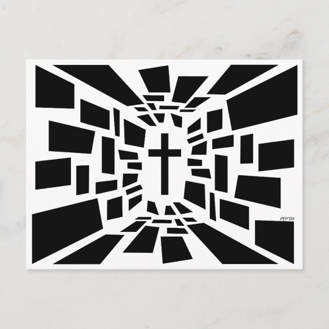 Christian Cross Postcard (Front)