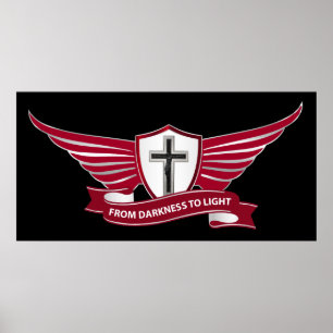 Christian cross poster