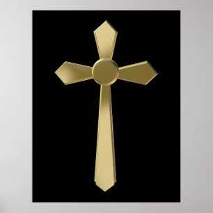 Christian cross poster