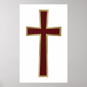 Christian cross poster