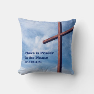 Christian CROSS Power Name Jesus EASTER Cushion